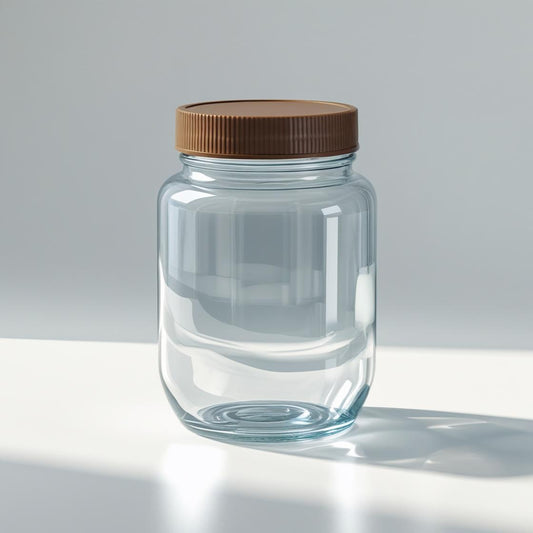 Empty Glass Jar (without injection port)